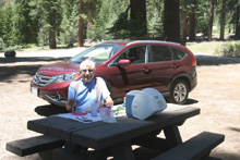 Lunch at a quiet campground