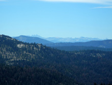 Distant view of the Kings Canyon National Park back country