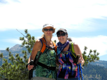 Teri and Jennifer on top of the dome