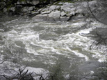 The San Joaquin is a rushing white water river this year
