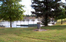 Rotary Park in Clovis also serves as a catch basin for storm runoff