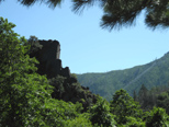 Rock cliff near Feather River