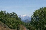 Mountains in Kings Canyon National Park from above Pine Flat Lake