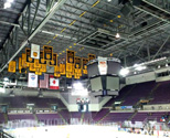 Banners dating back to the '50s hang in Colorado College's World Arena