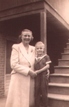 Mabel Clifton Estel & Grandson Dick, Ventura, 1943