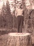Bob at Merrill's Mill, May 1938