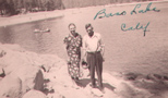 Frank & Mabel Estel at   Bass  Lake, Madera County, CA, September 1939