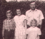 Dick, Hazel, Bob & Linda Estel, 1950