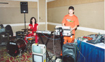 The band, 8-Bit Weapon - Stacey "Superstix" and Seth Naughtyboy" Sternberger