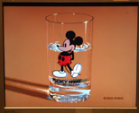 This is a drawing - Mickey, glass, water, and shadow, displayed on a Commodore Amiga computer