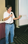 Carl Sassenrath gives an entertaining presentation