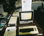 The set-up demonstrating the VIC-20 Multicart