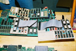 The prototype C128 covered with its boards