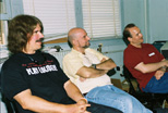 (l to r) CBM engineers Dave Haynie, Bil Herd, Bob Russell