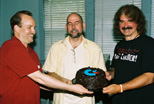 Dave Haynie, Bil Herd, and Bob Russell & the long-awaited Commodore Cake 