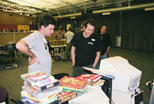 Cameron Kaiser (left) and buddy check out the X68000