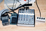 Stephen's music set-up hooked into his SX-64