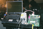 Jeri's set-up, CommodoreOne on the right