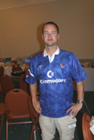 Josh with his Commodore soccer jersey