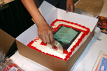 How you cut a computer-related cake