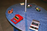 Handheld games for attendees to use