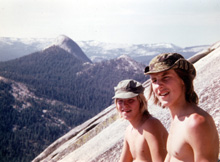 Resting on the climb up  to the top of Half Dome