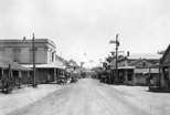 Mariposa, looking south, 1920s; Garber house in right foreground (6th Street)