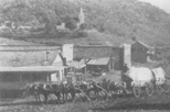 John Gilmore and his team entering Mariposa in 1879