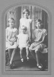 The Mason sisters: Lnora, Vivian, Hazel, June (front), about 1930