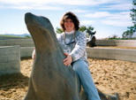 Jennifer rides the seal