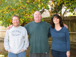 Rod, his brother Ron, & Jennifer, Thanksgiving 2012