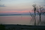 Devil's Lake, ND at sunset