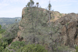 Near the top of the road