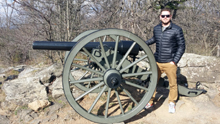 Johnny and cannon on Little Round Top