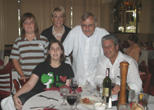 Dinner with the Defilios - Mikie, Mary, Dick, Lizzie, Louie
