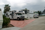 In the RV park at Juno Beach