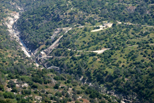Bridge, power house, roads and trails from Kennedy Table