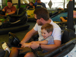 Favorite ride - bumper cars with Dad