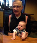 CJ with great grandpa Dick