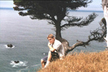 Johnny on a headland near Whale's Head Resort