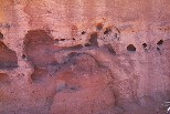 How arches begin - eroded sandstone wall