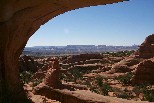Inside Tower Arch looking west