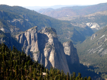 Cathedral Rocks and Merced River Canyon beyond