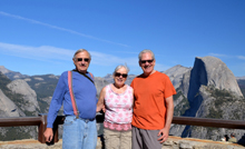 Dick, Carolyn and Wes at Glacier Point